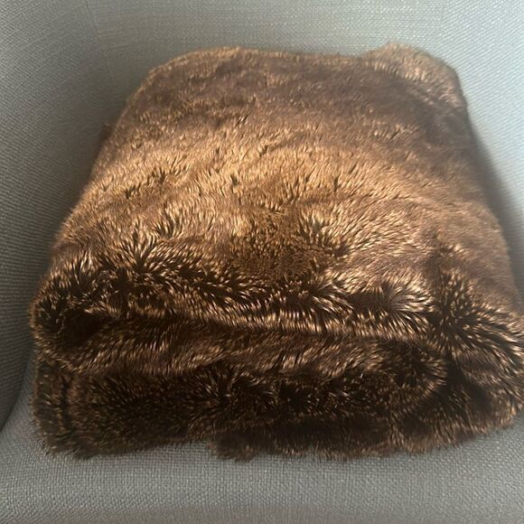 Ballard Design Lush Faux Fur Throw - Picture 5 of 5